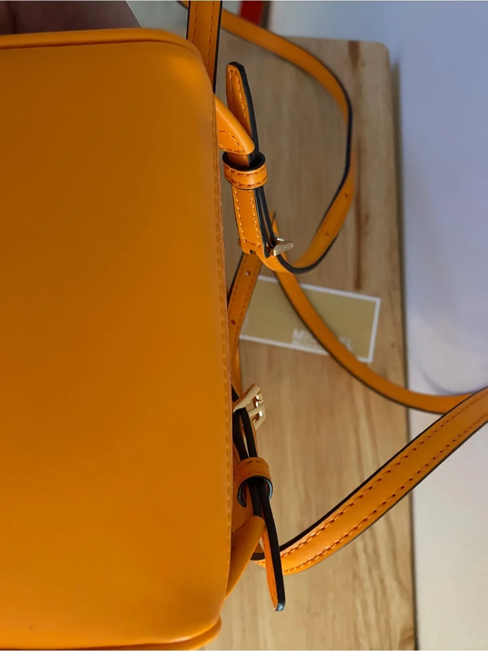 Michael Kors Orange Patterned Mini Backpack